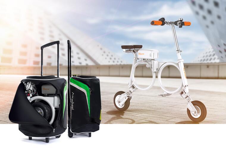 Frente a los atascos, Airwheel E3 e-bicicleta en mochila puede hacerte imparable. 